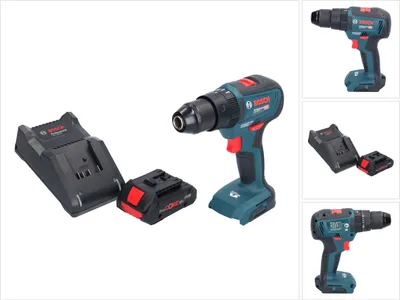 Image de Bosch GSB 18V-55 Professional Perceuse-visseuse à percussion sans fil 18 V 55 Nm Brushless + 1x batterie ProCORE 4,0 Ah + chargeur