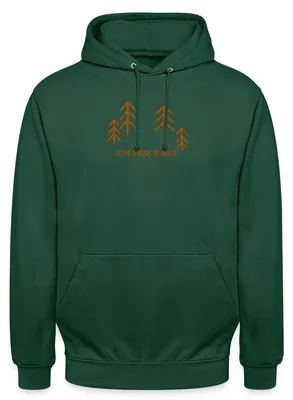Produktbild von Spreadshirt Home Is Where The Harz Is Uni Hoodie, 4XL, Flaschengrün