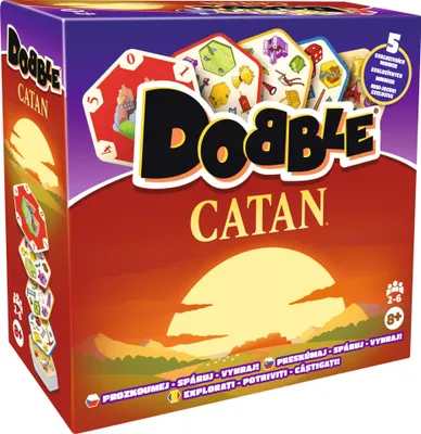 Image de Dobble Catan – Jeu de Vitesse et d'Attention dans l'Univers de Catan (RO)