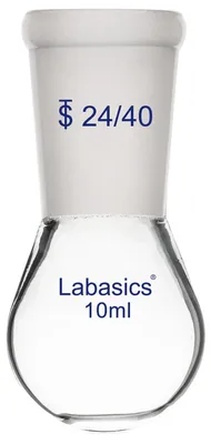 Rückflusskolben 10 ml, Borosilikatglas, 24/40, Einzelhals