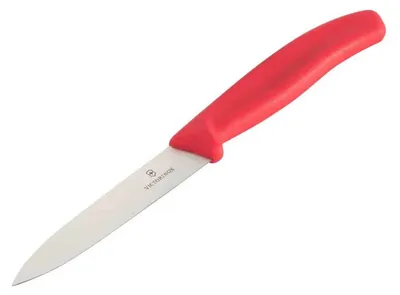 Imagen del producto de Cuchillo para verduras Victorinox Swiss Classic, 10 cm, color rojo