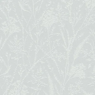 Produktbild von Florale Muster Tapete Mint Weiß – Vliestapete mit feinem Gräsermotiv – Strukturtapete AS-Creation (KG-174517)