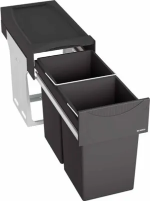 Produktbild von BLANCO BOTTON II zur Bodenmontage mit 30 (2x15) Liter Abfallvolumen für 30 cm Schrankbreite / Abfallsystem