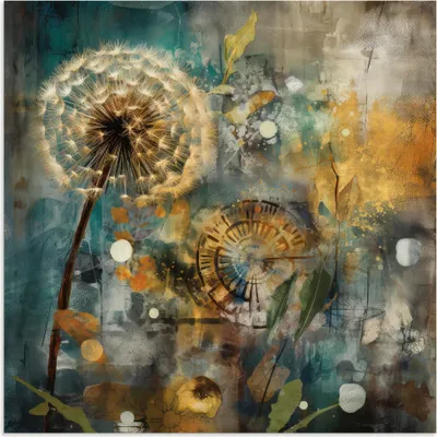 Produktbild von ARTland Wandbild Alu für Innen & Outdoor Enchanting Fluff Größe: 100x100 cm