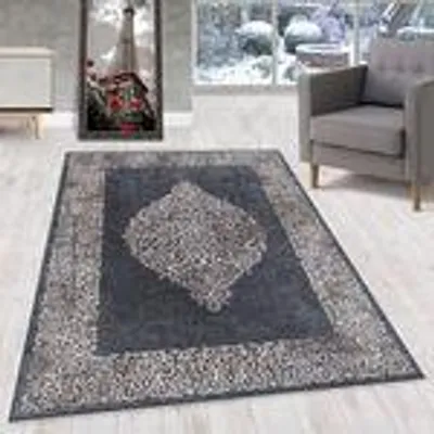 Produktbild von Homebyhome Waschbarer Teppich Wohnzimmer Kurzflor Moderner Stil Rutschfester Teppich Schlafzimmer Pflegeleicht, Grösse: 200x290 cm
