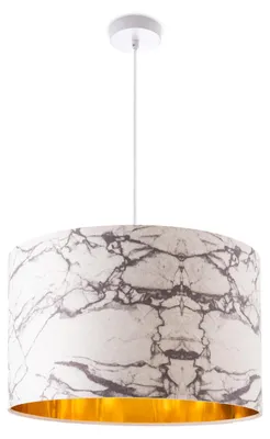 Produktbild von Deckenlampe Wohnzimmer Pendelleuchte Esstisch Lampenschirm Stoff Modern Abstrakt