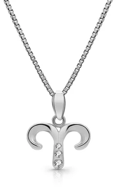 Produktbild von AMITSCHI® Sternzeichen-Kette aus 925 Sterling Silber - [verstellbare Sternzeiche