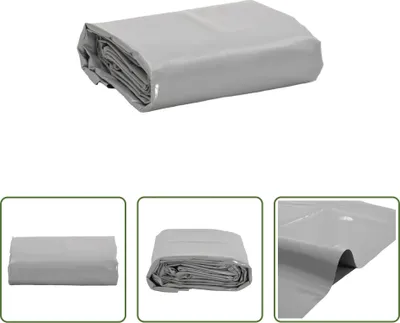 Immagine prodotto di The Living Store Abdeckplane Grau 1,5x10 m 650 g/m²