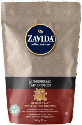 Produktbild von Zavida | Kaffeebohnen Gingerbread - 340g - Aromatischer Kaffee - 100% Arabica - Perfekt für Cappuccino