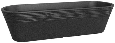 Produktbild von Blumenschale geli Napoli Kunststoff 59 x 19,5 x 16 cm anthrazit