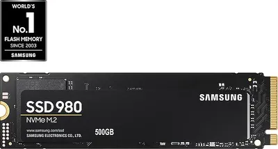 Immagine prodotto di SSD M.2 PCIe® 3.0 NVMe Samsung 980 - 500 GB (fino a 2.900 MB/s) (2280) Unità a stato solido (SSD) interna (MZ-V8V500BW)