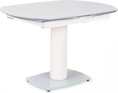 Produktbild von Ausziehbarer Kyoto-Tisch aus weißem gehärtetem Glas bis zu 180 cm