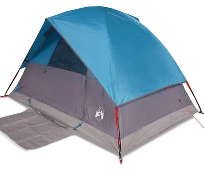Immagine prodotto di vidaXL Tenda da campeggio a cupola 2 persone Blu Impermeabile