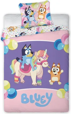 Image de Linge de lit Bluey Magical Party 100 x 135 cm