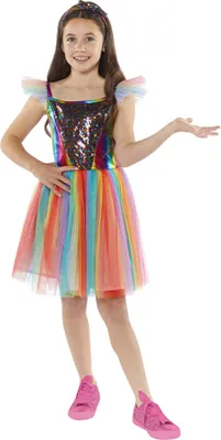 Produktbild von Märchenhaftes Regenbogen Kostüm für Mädchen
