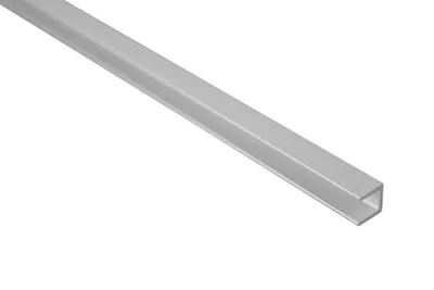 Produktbild von 2 Meter | U-Profil | Alu | eloxiert | Effector | 10x10mm | B30 | silber