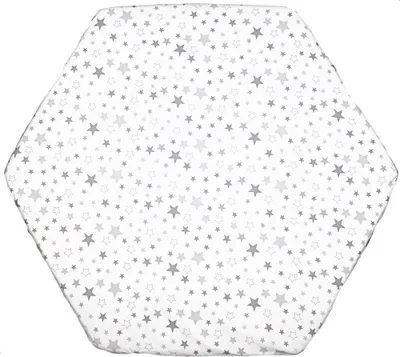 Produktbild von PRIMAWELA Spannbettlaken für Baby Kinder 6-eck Laufgitter Laufstall Matratze 105x120cm 35. Star Hell