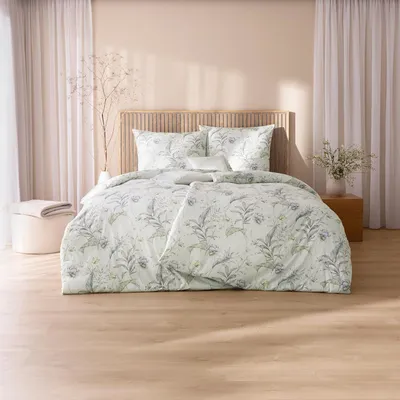Produktbild von Estella Mako Interlock Jersey Bettwäsche Susanne mint 135x200 cm + 80x80 cm