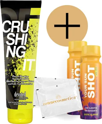 Produktbild von Devoted Creations - Crushing It + 2 Your Sun Shots + 2 Erfrischende tücher