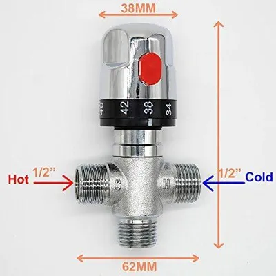 Produktbild von Thermostat-Mischbatterie für Dusche, 2 Chrom