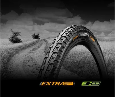 Produktbild von Continental RIDE Tour, 28", Straße, Tubeless-Ready-Reifen, Klappbarer Wulst, E-bike, Schwarz