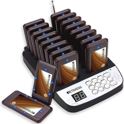 Produktbild von Retekess T113 Bezdrátový volací systém, Customer Call System, 999 kanálů Customer Call System s 16 sloty pro nabíjení baterií Vhodné pro restaurace Bary Kavárny