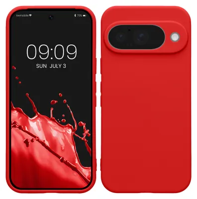 Produktbild von kwmobile Handyhülle für Google Pixel 10 Hülle - weiches Handy Silikon Case - Schutzhülle Cover - Klassisch Rot