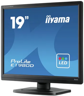 Produktbild von iiyama ProLite E1980D-B1, 48,3 cm (19"), 1280 x 1024 Pixel, XGA, LED, 5 ms, Schwarz
