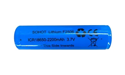 Immagine prodotto di batteria 18650 agli ioni di litio, 2200 mAh