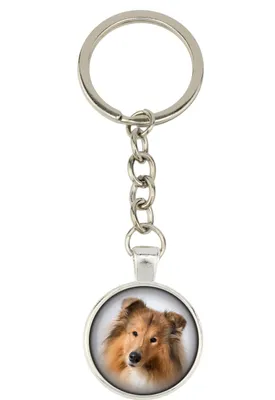Image de Colie à poil dur - porte-clés avec votre photo, décoration pour clés, pendentif pour sac à main de la marque Art-Dog