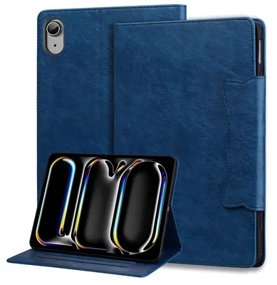 Image de Étui pour iPad 10e génération, 10,9 pouces - Coque rabattable en cuirPolyuréthaneavec porte-cartes