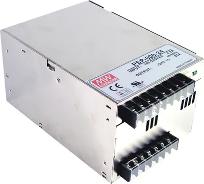 Produktbild von MEANWELL PSP-600-12, AC-DC-Schaltnetzteil, geschlossen, 600W 12V 50A