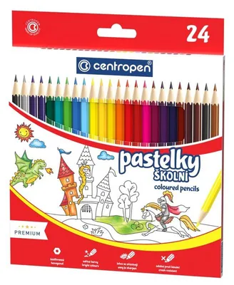 Obrázek produktu pro Centropen pastelky 9520 šestihranné 24 ks