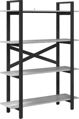 Produktbild von Bücherregal Graues Sonoma 100 x 33,5 x 140 cm Holzwerkstoff