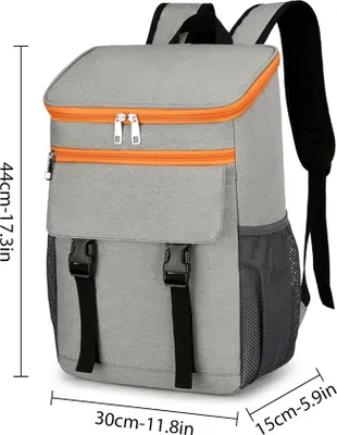 Produktbild von Isolierter Kühlrucksack mit großer Kapazität, wasserdichte Picknick-Kühltasche, Blau