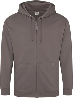 Produktbild von Just Hoods JH050 | Herren Kapuzenpulli mit Reisverschluss / Zoodie - Farbe: Steel Grey (Solid) - Größe: XXL