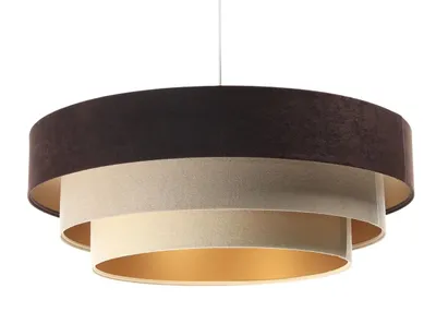 Zdjęcie produktu dla Lampa wisząca TRIO MIX brązowa/beżowa/złota