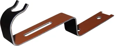 Produktbild von Firstklammer Alu '470/53' schwarz / Btl a 50 Stück