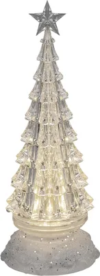 A clear, well-lit studio shot of a decorative Christmas tree.