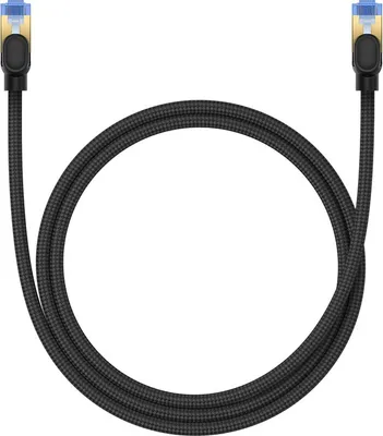 Obrázok produktu pre Baseus szybki kabel internetowy RJ45 cat.7 10Gbps 1m pleciony czarny