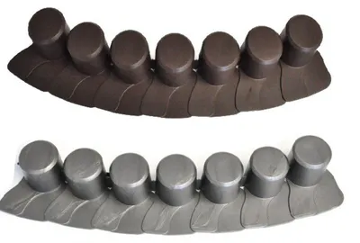Produktbild von Prosperplast Palisade 2,05m Beetumrandung Rasenkante Zierkante Beeteinfassung, Farbe:braun
