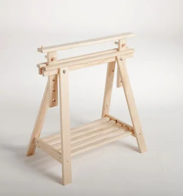 Image de Tréteau pin architecte ASTIGARRAGA, H.70 x l.70 cm