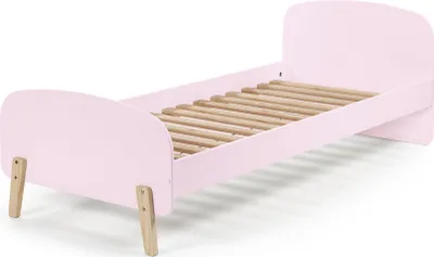 Produktbild von FURNLUX Kids Einzelbett Kiddy Pink 90x200cm / Hauptfarbe: Rosa / Abmessungen: 95 x 206 x 73 cm