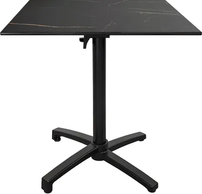 Produktbild von Klappbarer Terrassentisch im Compact-HPL-Feuermarmordekor 70 x 70