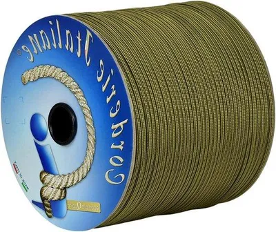 Immagine prodotto di Corda da sopravvivenza gialla e nera, 4 mm, 100 m, 7 trefoli