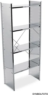 Graepel High Tech 2 Stück Einlegeböden aus verzinktem Stahl für das H2 Regalsystem Graepel Hightech  H2 Einlegeböden Stahl verzinkt