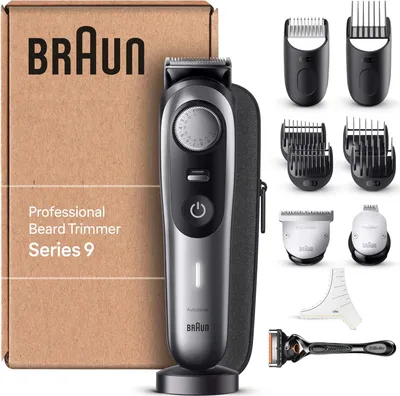 Produktbild von Haarschneider Herren, Haarschneidemaschine Profi, 40 Einstellungen, Ladestation, Reiseetui, Bartschablone, 180 Min. kabellose Laufzeit