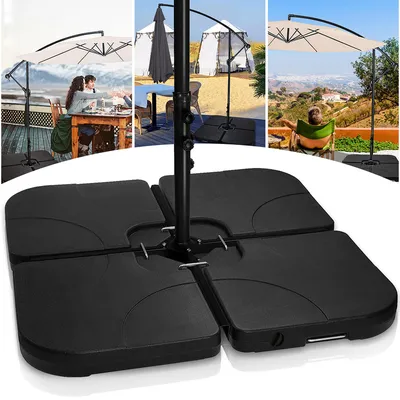 Image de Hengda Support pour parasol Support pour parasol Poids remplissable jusqu'à 80 kg Support pour parasol en plastique