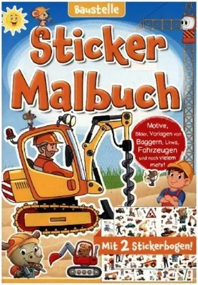 Immagine prodotto di Sticker Malbuch: Baustelle