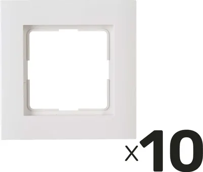 Produktbild von KOPP Abdeckrahmen Athenis, reinweiß, 1-fach, 10 Stück
